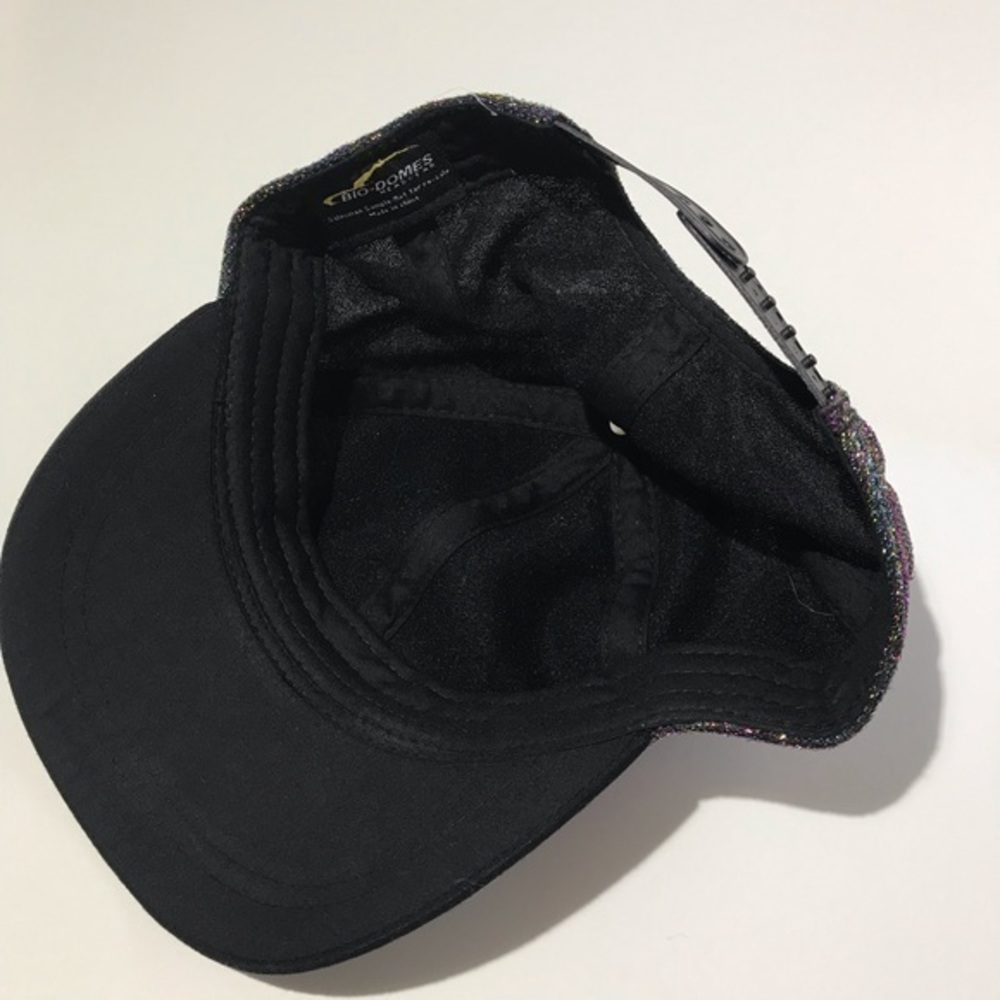Black Colorful Metallic Baseball Cap‎ OS snap back - Picture 5 of 8